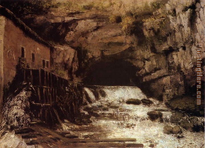 The Source of the Loue painting - Gustave Courbet The Source of the Loue art painting
